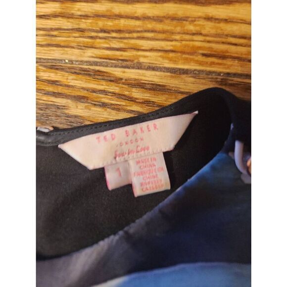 Ted Baker  White Tangled Floral Printed Tunic dress sz 1 (US 4) - Picture 4 of 4